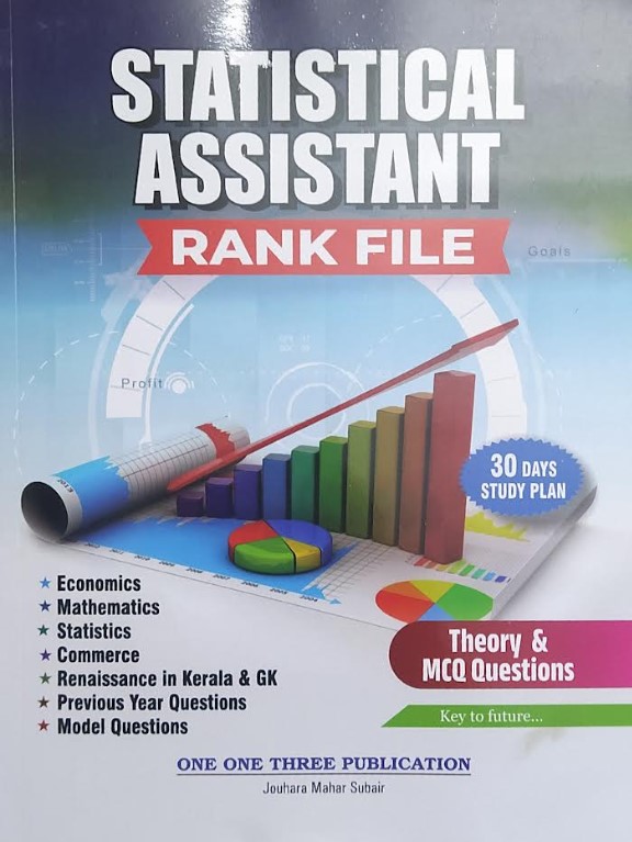 STATISTICAL ASSISTANT RANK FILE | THEORY & MCQ QUESTIONS | 2025